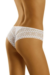 Wolbar Damen Slip Ajourspitze Unterwäsche Brazilian-Typ Diamond 3519, weiß