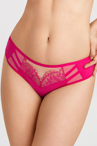 Gorsenia Dame Slip Glatt Tüll Spitze Bund Geblümt Unterhose Unterwäsche Dessous K498/1 Paradise,