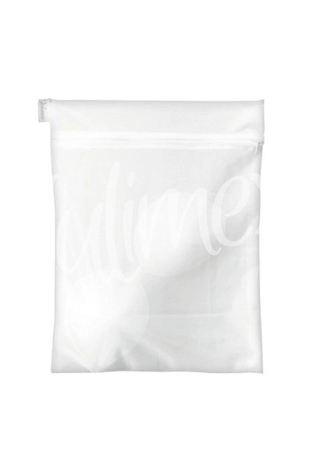 Julimex BA 06 Wäschebeutel, Wäschetasche, Reißverschluss, für Unterwäsche, bequem, praktisch, EU, weiß