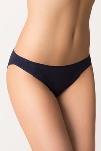 Vivisence Damen Slip Baumwolle Klebt am Körper Für Unsichtbaren Komfort 4003, dunkelblau