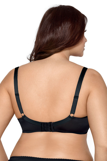 Gorsenia Damen Soft-BH Softschalen große Größen Unterwäsche K443 Nora, Schwarz