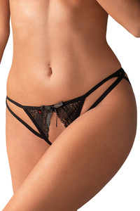 Obsessive Dame String  offener Schritt Streifen Spitze Reizwäsche Picantina,