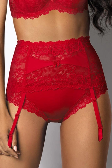 Mat 053/3 Carmela Dame Strumpfhalter Dessous Strapsen regulierbar, 