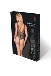 Hot in Here Dame Body Reizwäsche Sexy Netz Ausgeschnitten Gemustert Verführerisch Quickie,