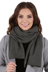 Vivisence Damen Schal Winter Wärmt Schenkt Komfort Kalte Wintertage Strick 7102, anthrazit