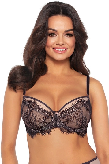 Ava Dame Push-Up BH Spitze Netz Klassisch Sinnlich Gemustert 2007 Jardin, 