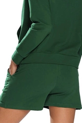 Dkaren Dame Shorts Musterlos Kurz Bund Alltag Klassisch Bekleidung  Koko, Grün