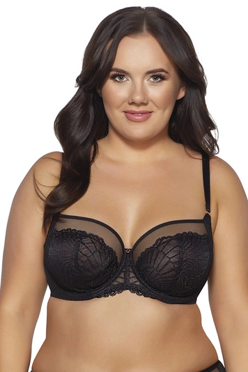 Ava Dame Soft-BH Netz Spitze Schalen Träger Komfortabel 2109 Puella Maxi, 