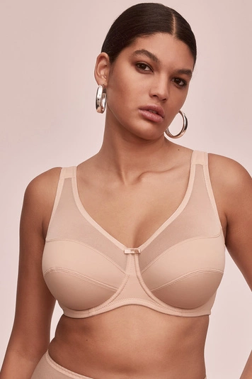 Alles Havana Soft BH Dame glatt musterlos regulierbar EU, Beige