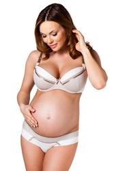 Alles Dame Still BH Schalen glatt Träger Umstandsmode Mama Caffe Latte U,