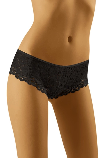 Wolbar Dame Slip Shorts Spitze Gemustert Klassisch Einfarbig Unterhose Dessous Alltag WB477,