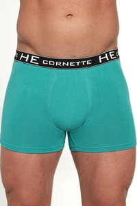 Cornette Herren Boxershorts Unterhose Klassisch Gemustert Bunt Baumwolle Alltag High Emotion 503 , Smaragdgrün