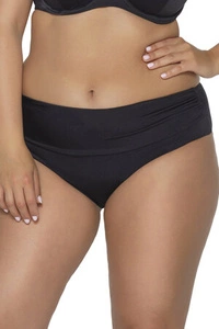 AVA SF-13/3 Bikinislips Dame Bademode musterlos normaler Bund gerafft Setteil EU, Schwarz