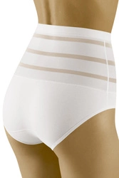 Wolbar Dame Slip Mit Hohem Bund Klassisch Elegant Netz Mesh Gummi Höschen Unterhose Shapewear WB480, 