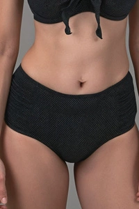 Vivisence Bikinihose Damen Bikini Unterteil Ideal Schwimmen und Sonnenbad 3002, schwarz glitzernd