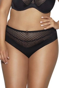 Ava Dame Brazilian Slip Ausgeschnitten Elegant Spitze Gemustert Unterhose Höschen Dessous Alltag 2102/B Innesa , Schwarz
