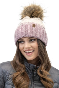 Vivisence Damen Bommelmütze Winter Fleecefutter Bommel Perfekte Passform 70101,