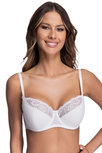 Ava Dame Halbversteifter BH Klassisch Spitze Bügel Gemustert Dessous 2110 Azalea,