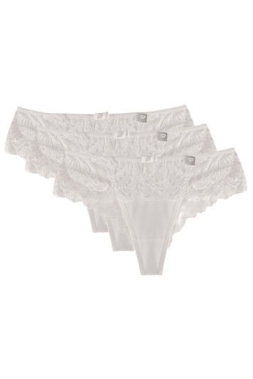 Wolbar Dame String Shorts Spitze Klassisch Stilvoll Unterhose Dessous WB481, 