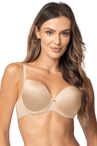 Vivisence BH Damen mit Bügel Push Up BH Große Brüste Starker Halt Thermisch Geformte Schalen Klassisch Musterlos 1068,