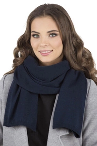 Vivisence Damen Schal Winter Wärmt Schenkt Komfort Kalte Wintertage Strick 7102, dunkelblau