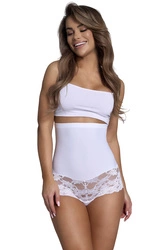 Wolbar Miederslip Damen Slips Panties Höschen Hohe Taille Hipster Slip Figurformende Bauchkontrolle Shapewear Seamless Nahtlose Spitzenhöschen Formwäsche Unterhosen WB183,