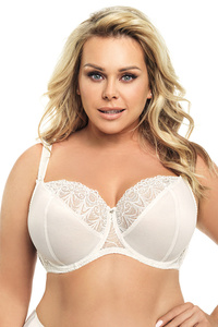 Gorsenia K425 Casablanca Dame Soft BH Bügel große Brüste, Ecru