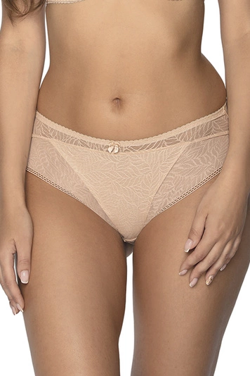 Gaia Damen Slip Unterhose höherer Bund Unterwäsche 594P Sandy, beige 2