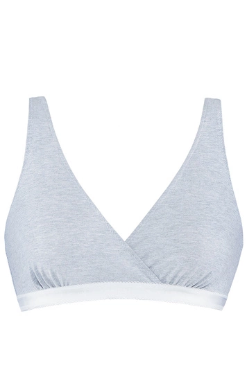 Mitex Still-BH Softschale Stillende Schwangere bügellos Lilly, Grau