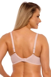 Gaia Dame Soft-BH Träger Schalen Spitze Dessous Netz Durchsichtilch 1262 Camilla, Perle