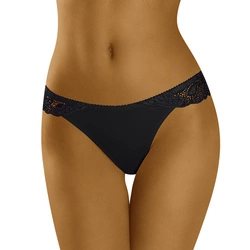 Wolbar Zauberhafter Damen String Mit Rüsche WB28, schwarz