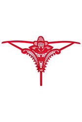 Obsessive Damen String Unterwäsche Dessous Top Qualität Luiza, Rot