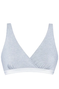 Mitex Still-BH Softschale Stillende Schwangere bügellos Lilly, Grau