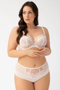 Gorsenia Dame Slip Spitze Netz Unterhose Klassisch Elegant Hochzeit Dessous für Braut K768 Irma, Beige