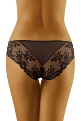 Wolbar Damen Slip Unterhose Spitze Unterwäsche niedriger Bund Diamond 3518, schwarz