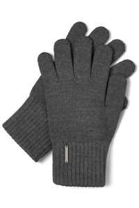 Vivisence Damen Handschuhe Winter Aus Warmem Garn Perfekt für Kalte Tage 7204, dunkelgrau