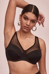 Alles Havana Soft BH Dame glatt musterlos regulierbar EU, Schwarz