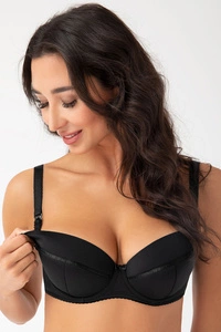 Gorsenia MK01 Ana Still-BH Dame Umstandsmode musterlos Bügel regulierbar EU,