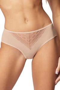Vivisence Damen Slip Eleganter Mit Klassischem Schnitt Und Vollem Hinterteil Klassisches Höschen Mit Spitze Und Mesh-Details,