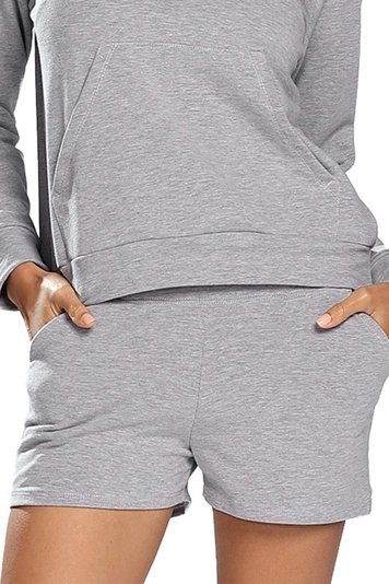 Dkaren Dame Shorts Musterlos Kurz Bund Alltag Klassisch Bekleidung  Koko, 