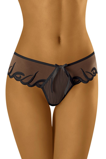 Wolbar Transparenter Damen String WB14, schwarz