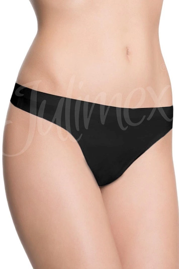 Julimex Damen String  Unterhose Musterlos Unterwäsche Lingerie , Schwarz