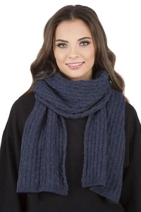 VIVISENCE Damen Winter Schal Wärmt Schenkt Komfort für Kalte Wintertage 7015S, dunkelblau