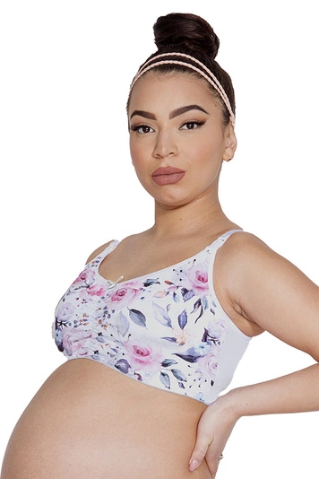Mitex Damen Still BH Top Schwangerschaft Umstandswäsche Easy Bra, Blau