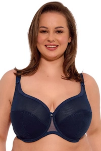 Gaia Dame Halbversteifter BH Klassisch Netz Komfortable Breite Träger Große Brüste 1058M Sonia Maxi,