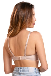 Vivisence Push-Up BH Damen Mit Bügel Gepolsterter Maximizer für Brüste 1041, beige