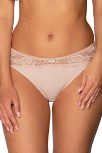 Gaia Dame Slip Voll Klassisch Spitze Geblümt Elegant Unterhose 1161P Kasjana, Beige