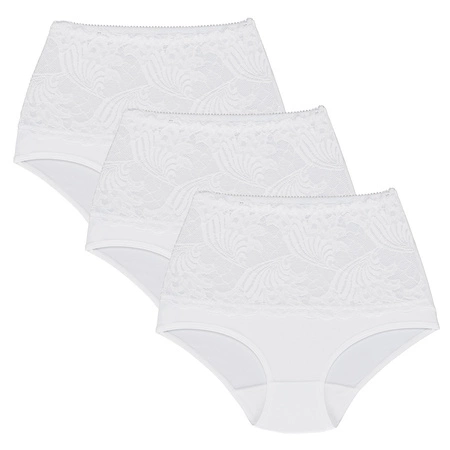 Wolbar Damen Sexy Shapewear-Slips 3-er Pack Spitze Miederslip Hohe Taille Figurformende WB207,