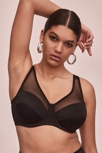 Alles Havana Soft BH Dame glatt musterlos regulierbar EU, Schwarz