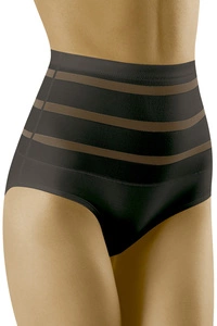 Wolbar Dame Slip Mit Hohem Bund Klassisch Elegant Netz Mesh Gummi Höschen Unterhose Shapewear WB480,